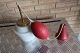 Vintage lamp 
for the 
ceiling, red 
brass and a 
white shade 
made of glas
L: about 28cm
In a good ...