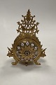 Ferdinand Barbedienne Bronze Table Clock with Enamel