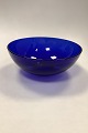 Blue Glass Bowl 
by Gunnar Ander 
for Lindshammar 
Sweden
Måler 26 cm x 
10 cm (10.24 
inch x 3.94 ...