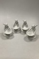 Set of 4 Royal Copenhagne Putti Bowls / Salt Dishes from 1850-1880