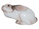 Dahl Jensen figurine, white rabbit.The factory mark tells, that this was produced between ...