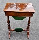 Danish mahogany sewing table, 19th century. With pull-out drawer, under which several small ...