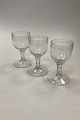 Set of 3 Empire Drinking glass with Grinding