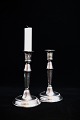 A pair of fine 
old Svend 
Toxsværd silver 
candlesticks 
with a pearl 
edge. Stamped 
SvT 830S. ...