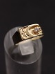 14 carat gold ring with zircon size 58 from goldsmith Jens Aagaard Svendborg item no. 554601