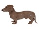 Rare Bing & Grondahl dog figurine, dachshund.The factory mark tells, that this was produced ...