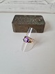 Vintage ring in 8 kt gold with large amethyst made by Hermann Siersbøl Stamped HS - HS Ring ...
