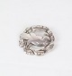 Large brooch by Georg Jensen with well-known bird motif in original box in sterling silver 925 ...