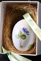 Classic porcelain egg from Royal Copenhagen, with motif of blue anemone from year 2007. These ...