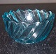 Salt bowl in blue glass. In good condition. Unknown origin