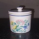Round ceramic 
marmalade jar 
with painted 
flowers on two 
sides with 
matching lid. 
Made at the ...