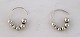 Georg Jensen. Earrings with grapes in sterling (925)