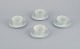 Friedl 
Kjellberg for 
Arabia, 
Finland. A set 
of four coffee 
cups with 
matching 
saucers in rice 
...