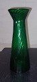 Hyacintglas vase I grøn farve. Fremstillet på dansk Glasværk. Fremstår I god stand uden skader ...