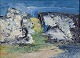 S. Hamlet, 
Swedish artist. 
Oil on 
painter's 
board. 
Abstract 
composition 
with a colorful 
...