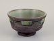Tilgmans 
Keramik, 
Sweden. Ceramic 
bowl on a 
pedestal. 
Handmade.
Glaze in green 
...