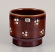 Sylvia 
Leuchovius 
(1915–2003) for 
Rörstrand 
Atelje. Ceramic 
pot in brown 
glaze.
Approximately 
...