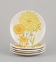 Ernestine 
Salerno, Italy. 
A set of five 
ceramic plates.
Hand-painted 
with 
sunflowers.
Signed ...