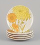 Ernestine 
Salerno, Italy. 
A set of five 
ceramic plates. 
Hand-painted 
with 
sunflowers.
Signed ...