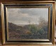 Oil painting with motif from Rebild Bakker, National Park, Denmark  in 1929. Painted by Karl ...