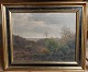 Oil painting 
with motif from 
Rebild Bakker, 
National Park, 
Denmark  in 
1929. Painted 
by Karl ...