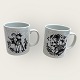 Bjørn Wiinblad, 
Mug of the 
Month, November 
- Optimism, 
August - Bye- 
Bye, 9cm high, 
8cm in ...