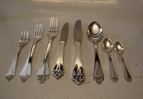 Danish Silver Flatware - ...