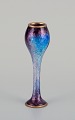 Fauré et Marty 
for Limoges, 
France.
Slim 
enamelwork vase 
with decoration 
in blue and 
violet ...