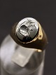 8 carat signet ring size 54-55 with topaz from goldsmith Herman Siersbøl Copenhagen item no. 555808