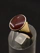14 carat gold ring size 62 with carnelian from goldsmith Johs. kahn Copenhagen subject no. 555913