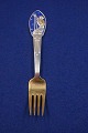 Michelsen 
Christmas 
spoons & forks 
of Danish 
partial gilt 
sterling silver 
or three Towers 
...