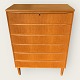 Large chest of drawers in light oak veneer. Danish modern from the 1960s. A few small damages on ...