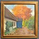 Mau, Valdemar 
Erhardt Johan 
(1892 - 1952) 
Denmark: A 
house - autumn. 
Oil on canvas. 
Signed. 51 x 
...