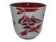 Royal 
Copenhagen 
unique red and 
white porcelain 
flowerpot.
Designed and 
signed by 
Thorkild ...