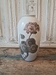 Royal Copenhagen Art Nouveau vase decorated with geranium No. 580/2129, Factory second - due ...