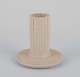 Arne Bang, own workshop. Ceramic candlestick with glaze in sandy tones. 
Handmade.