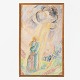Jais Nielsen
Framed 
painting with 
religious 
motif. ...
