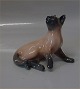 Royal Copenhagen figurine 2862 RC Siamese cat Th. Madsen 1928 11 cm