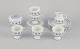 Tapio Wirkkala for Rosenthal. A five-person coffee service consisting of five 
coffee cups with saucers, five plates, a sugar bowl and a creamer.