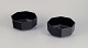 Arcoroc, France.
Two octagonal bowls in black porcelain.