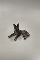 Dahl-Jensen Figurine of German Shepherd Dog No 1130. Measures 12.5 cm / 4 59/64 in.2nd quality.