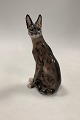Dahl Jensen Figurine Cheetah, Serval Wild Cat No 1014Measures 24,5cm / 9.65 inchMarked ...