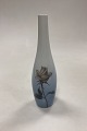 Lyngby Porcelain Vase with Flowers No 1254 / 36Measures 21,5cm / 8.46 inch