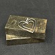 Height 4 cm.Two hearts in silver, stamps 925S for sterling silver.They are in good condition.