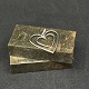 Height 4 cm.
Two hearts in 
silver, stamps 
925S for 
sterling 
silver.
They are in 
good condition.