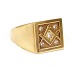 14kt gold freemason ringRingsize: 64-65
