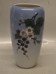 288-1049 RC Vase with blackberry flower branch 23.5 cm Royal Copenhagen In mint and nice condition