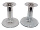 Holmegaard 
Kosmos, pair of 
glass candle 
light holders 
with silver 
plate top.
Designed by 
...