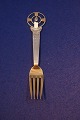 Michelsen 
Christmas 
spoons & forks 
of Danish 
partial gilt 
sterling silver 
or three Towers 
...