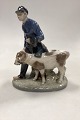 Royal 
Copenhagen 
Figurine Boy 
with Calfs No. 
1858. Measures 
23 cm x 18 cm / 
9 1/16 in. x 7 
3/32 ...